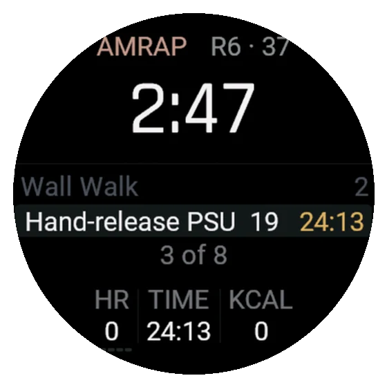 AMRAP on the watch